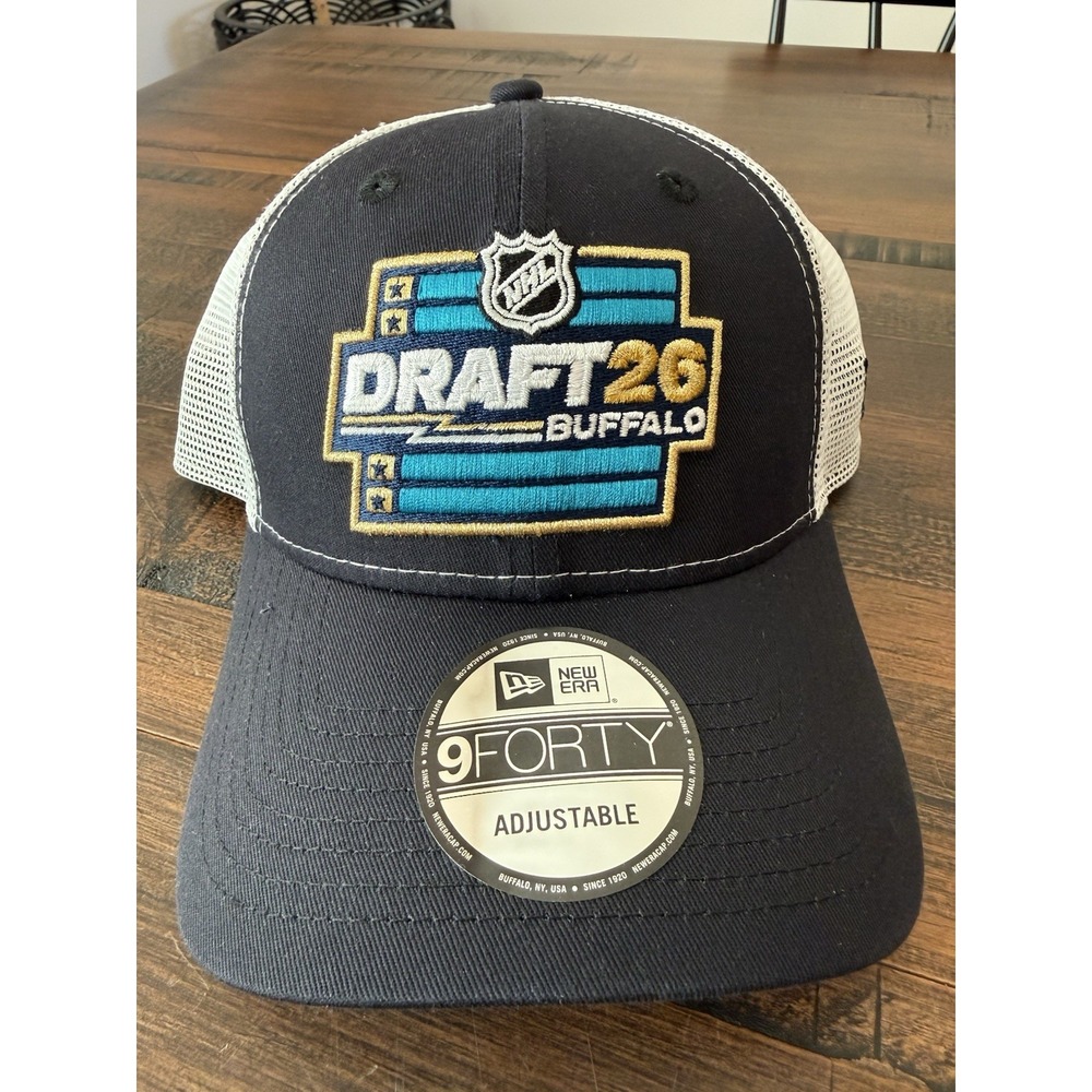 New Era 2026 Buffalo NHL Draft 9Forty Snapback White Trucker Hat NWT Sabers NWT